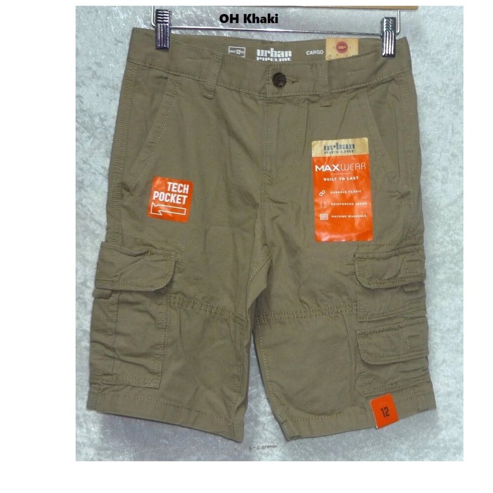 Boys Cargo Shorts Urban Pipeline Max Wear Adjustable size 12 NEW